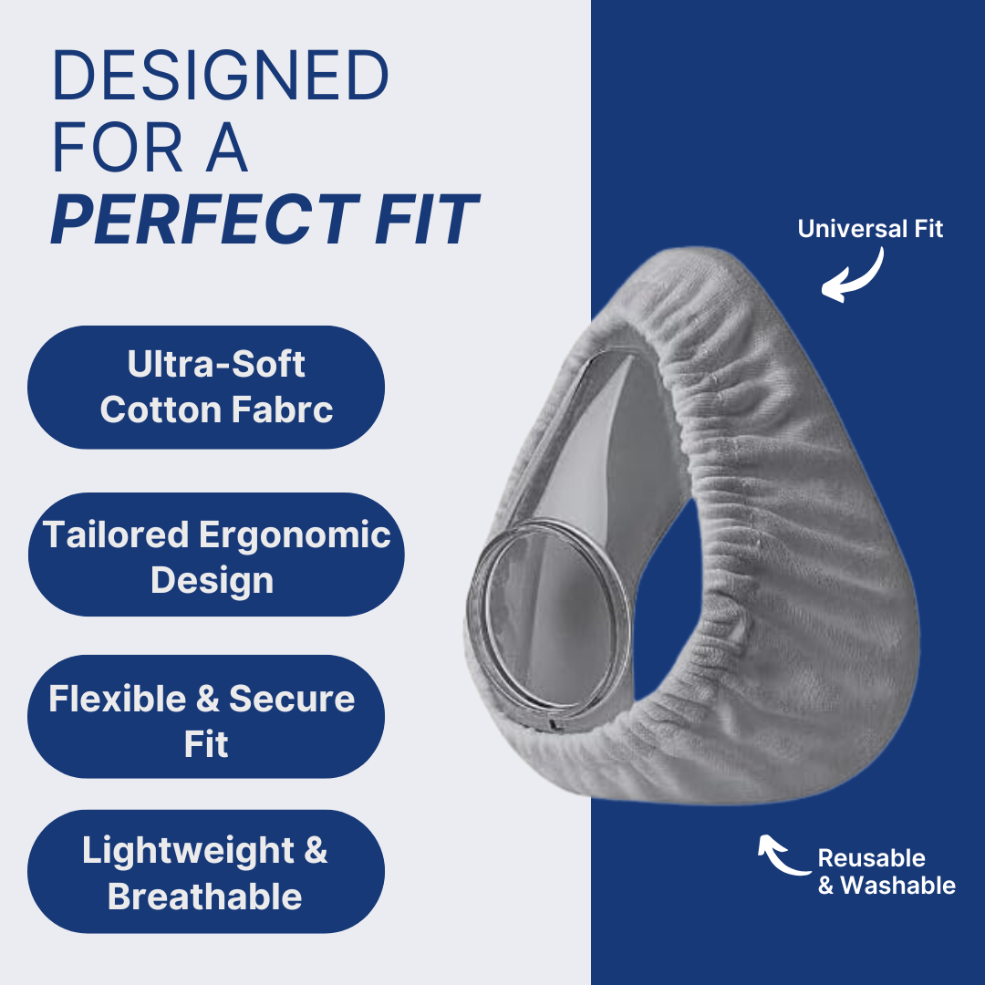 CPAP Mask Liners Full Face (4-Pack, Gray)