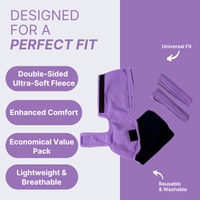 CPAP Neck Pad and Headgear Strap Covers - Fits All Major Headgear Brands (Purple)