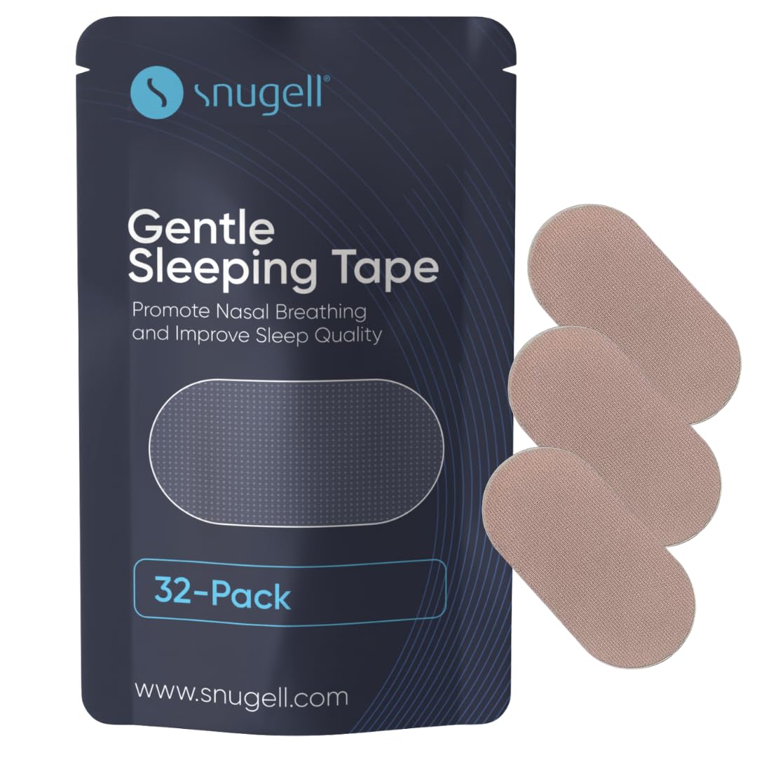 Snugell Gentle Sleeping Tape – Supports Nasal Breathing Habits – Soft, Skin-Friendly Adhesive –Soft, Hypoallergenic Fabric with Flexible Adhesive