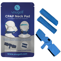 CPAP Neck Pad and Headgear Strap Covers - Fits All Major Headgear Brands (Blue)