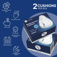Snugell CPAP Replacement for ResMed Airfit F20 Cushion – 2-Pack Medium Size – Designed for Full Face CPAP Mask
