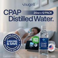 Distilled Water for CPAP Machines (12-Pack, 20 oz)