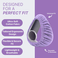 Snugell CPAP Mask Liners Full-Face (4-Pack) – Purple – Soft Cotton Fabric CPAP Skin Protector for Universal Fit