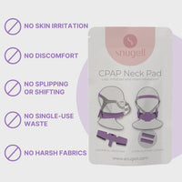 CPAP Neck Pad and Headgear Strap Covers - Fits All Major Headgear Brands (Purple)