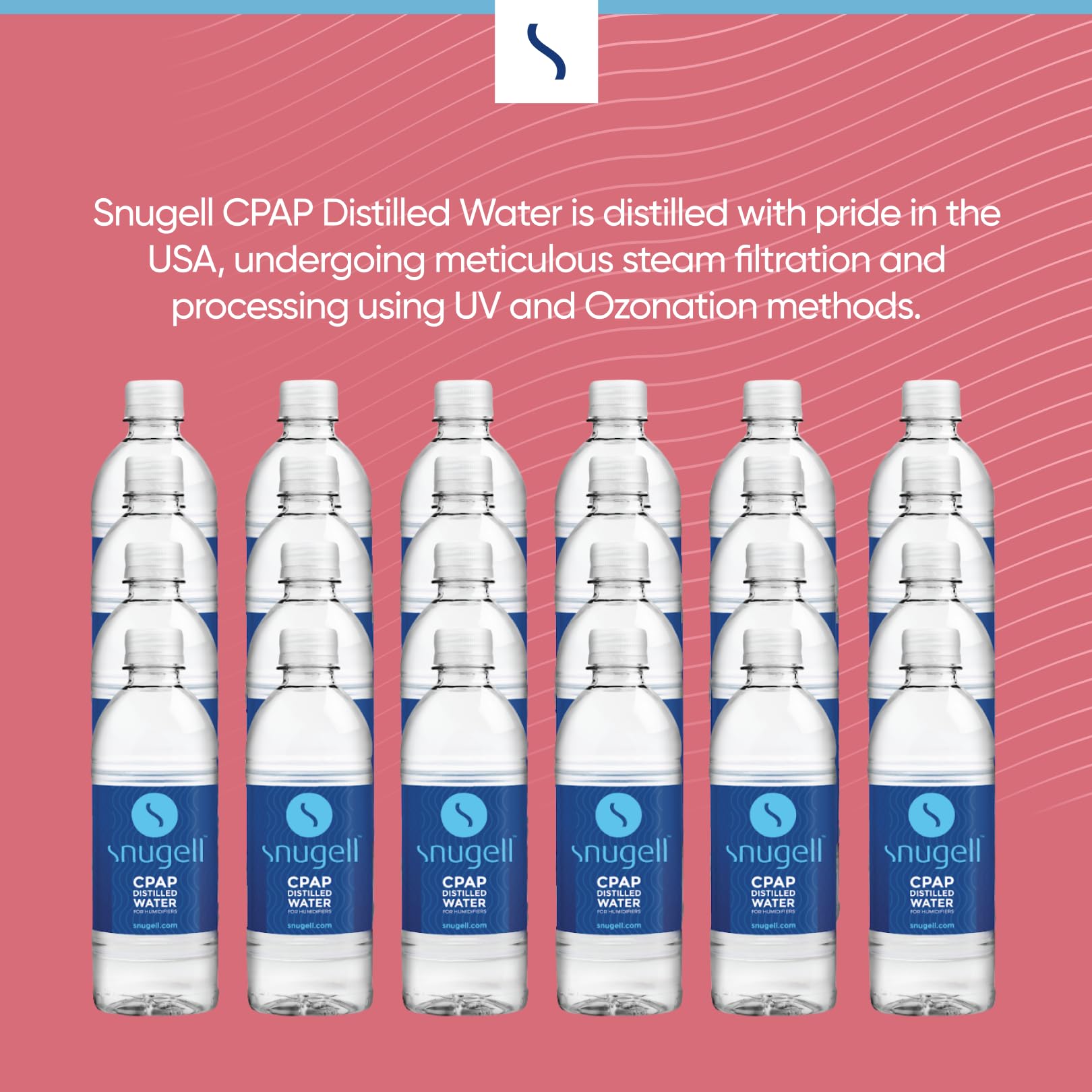 Distilled Water for CPAP Machines (24-Pack, 16.9 oz)