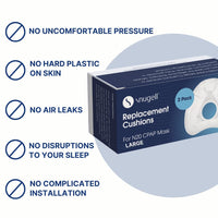 Snugell CPAP Replacement for ResMed AirFit N20 Nasal Cushion – 2-Pack – Designed for Nasal CPAP Mask – Soft, Contoured Seal for Enhanced Comfort and Minimal Leaks – CPAP Accessory