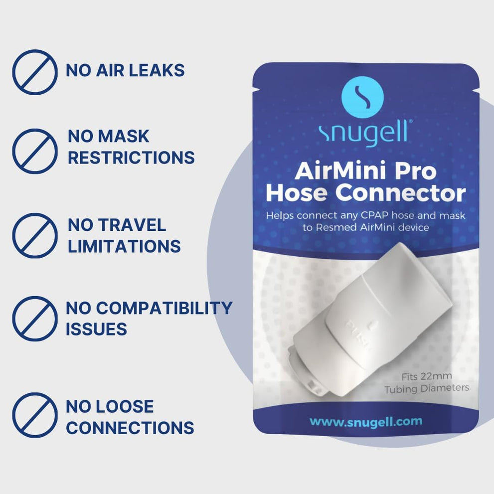 AirMini Pro Hose Connector - Universal 22mm Hose Connector for All Masks