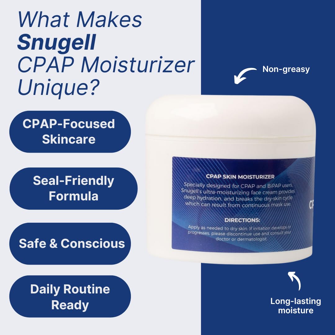 CPAP Skin Moisturizer - With Aloe Vera and Vitamin A & E