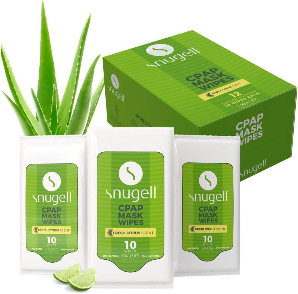 Citrus Scent CPAP Travel Pack Mask Wipes by Snugell – snugell.com