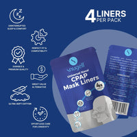 Universal Nasal CPAP Mask Liners - Available in White and Gray