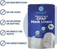 Universal Nasal CPAP Mask Liners - Available in White and Gray
