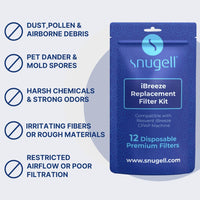 Snugell Resvent iBreeze CPAP Filters –12 Pack