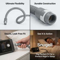 Snugell 6ft Universal CPAP Tubing 19mm I Compatible with AirSense 10 Series & Most Machines