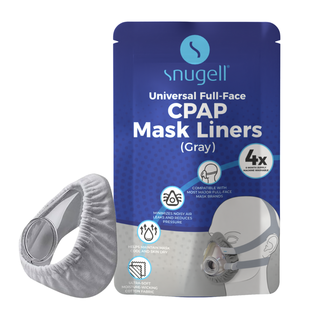CPAP Mask Liners Full Face (4-Pack, Gray)