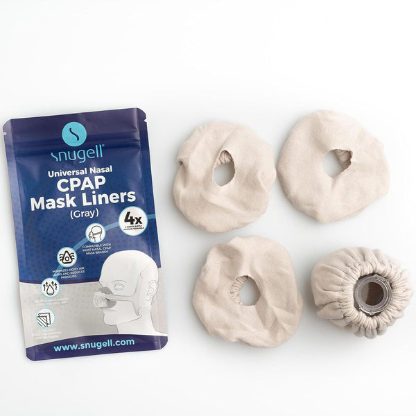 Universal Nasal CPAP Mask Liners (4-Pack, Gray)