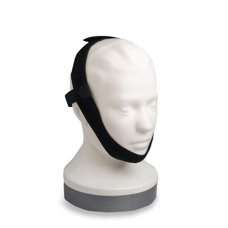 Chin Strap for CPAP Users (Black) - Adjustable Strap