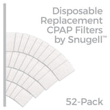 Disposable Replacement CPAP Filters for Resmed Airsense 10 & Aircurve 10-S9  (52-Pack)