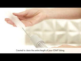 Illustrative video showcasing how to use the CPAP tube cleaning brush set