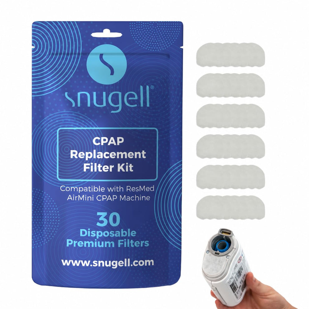 Snugell CPAP Filter - Compatible with ResMed AirMini - Perfect for travel and home use - Easy to install, enhances air filtration, and ensures cleaner air - Available in 6-Pack and 30-Pack