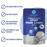 CPAP Mask Liners Full Face (4-Pack, Gray)
