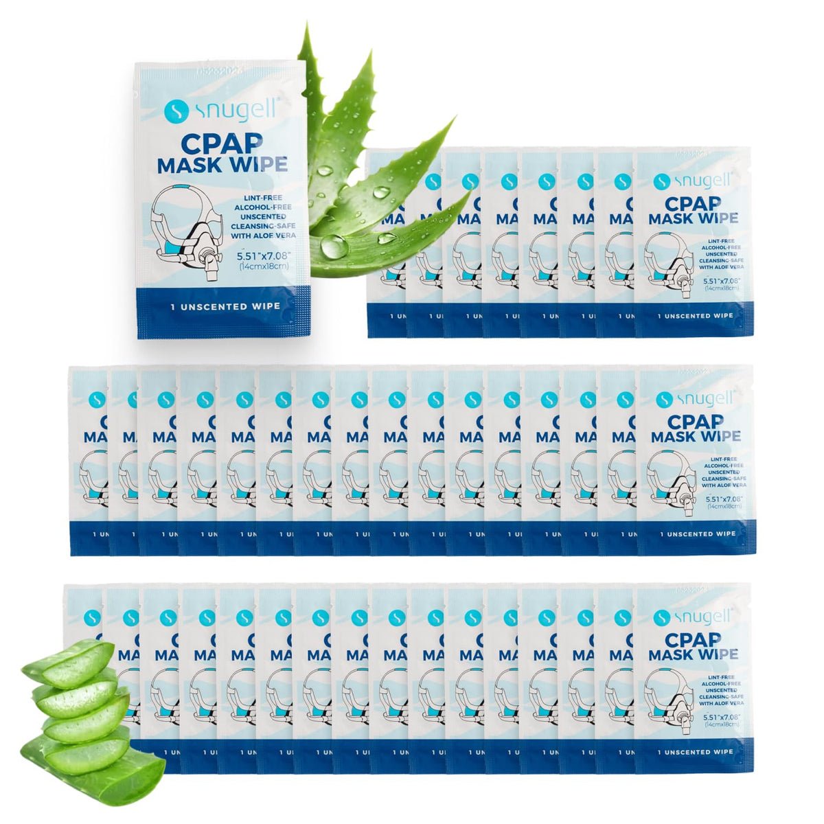 Individual CPAP Wipes  - Unscented (40 Count)