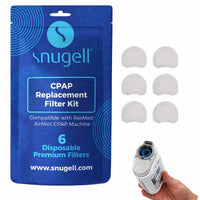 Snugell CPAP Filter - Compatible with ResMed AirMini - Perfect for travel and home use - Easy to install, enhances air filtration, and ensures cleaner air - Available in 6-Pack and 30-Pack