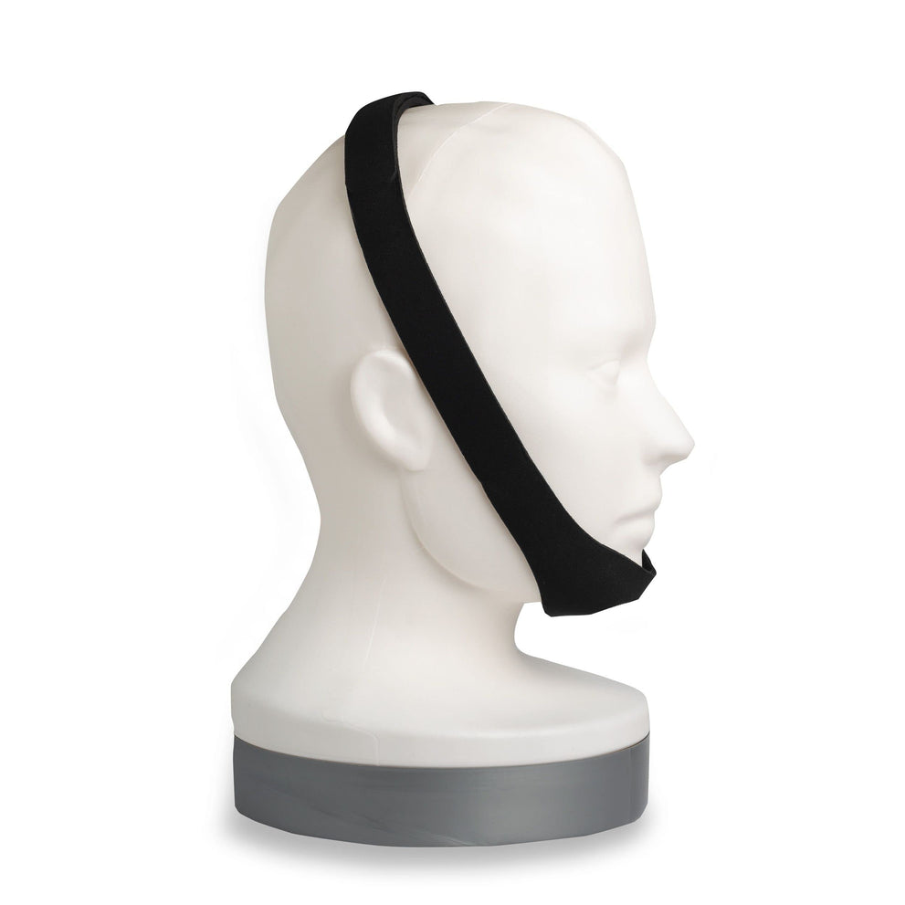 Chin Strap for CPAP Users (Black) - Adjustable Strap