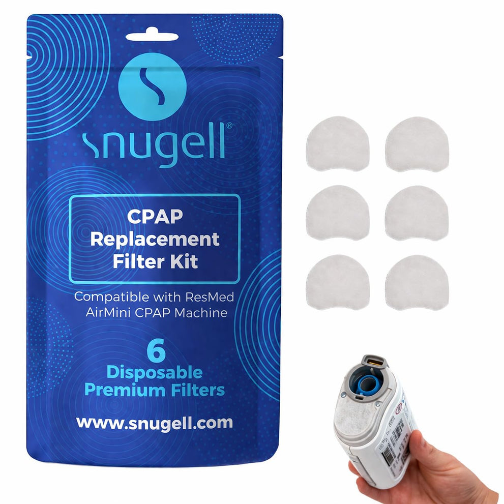 Snugell CPAP Filter - Compatible with ResMed AirMini - Perfect for travel and home use - Easy to install, enhances air filtration, and ensures cleaner air - Available in 6-Pack and 30-Pack