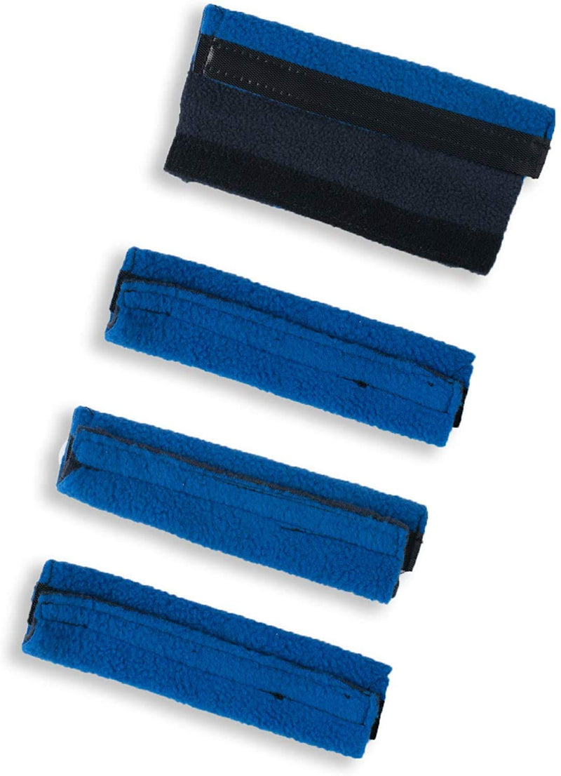 CPAP Strap Covers 4 Pack - Universal Fit for All CPAP Masks (Blue)