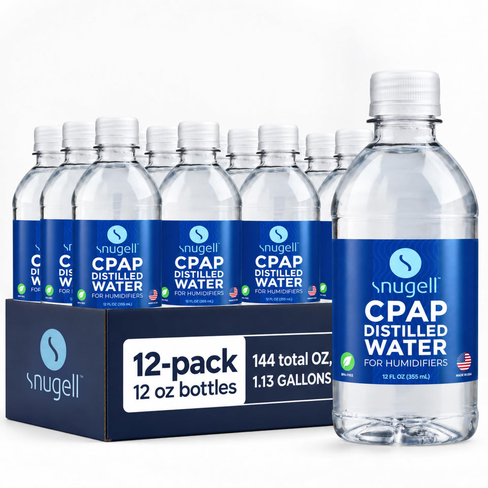 Distilled Water for CPAP Machines (12-Pack, 12 oz)