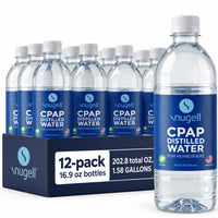 Distilled Water for CPAP Machines (12-Pack, 16.9 oz)