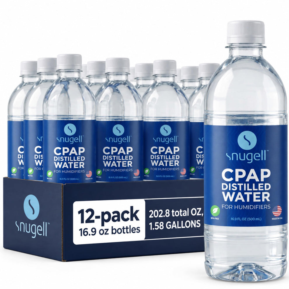 Distilled Water for CPAP Machines (12-Pack, 16.9 oz)