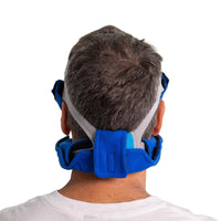 CPAP Neck Pad and Headgear Strap Covers - Fits All Major Headgear Brands (Blue)