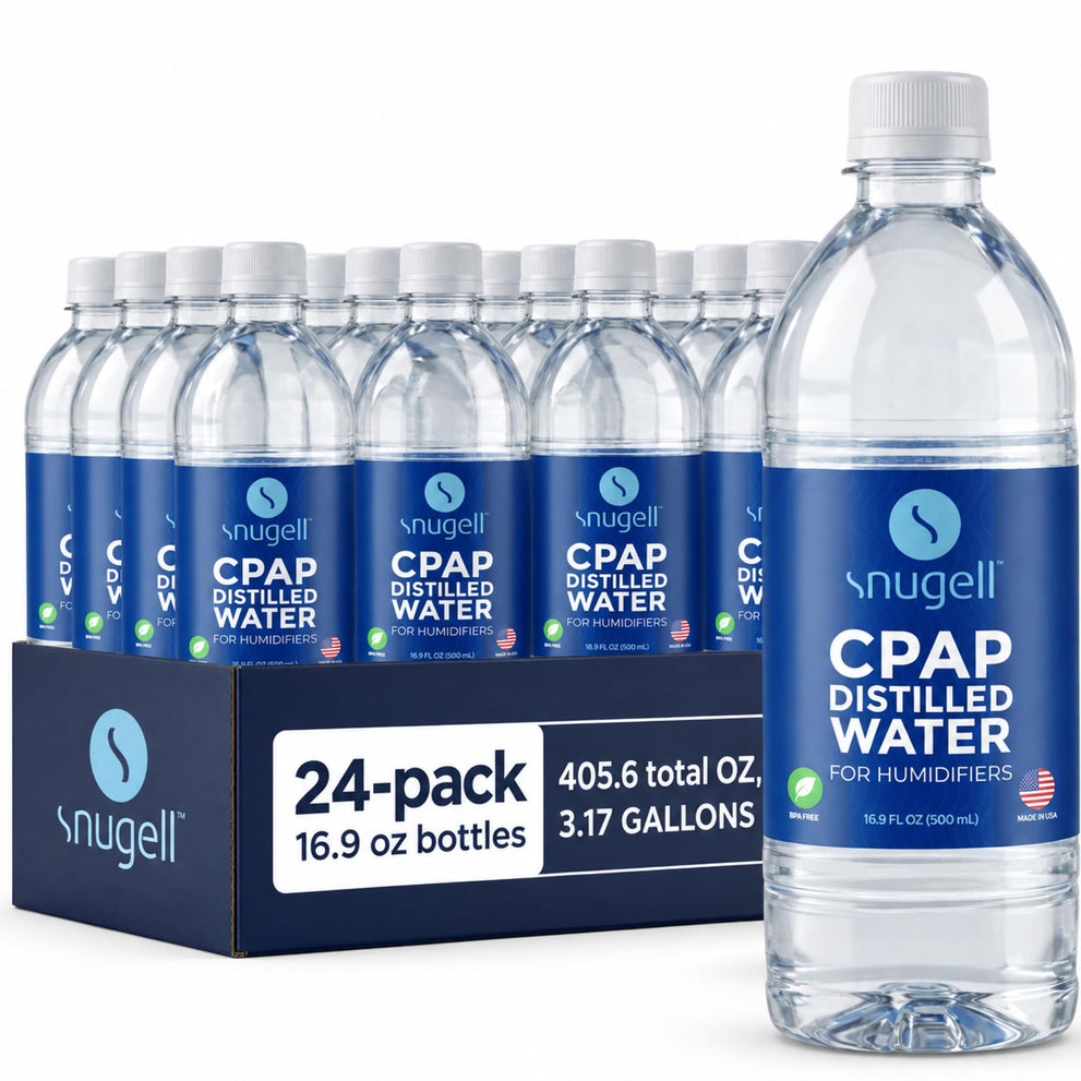 Distilled Water for CPAP Machines (24-Pack, 16.9 oz)