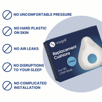 Snugell CPAP Replacement for ResMed Airfit F20 Cushion – 2-Pack Medium Size – Designed for Full Face CPAP Mask