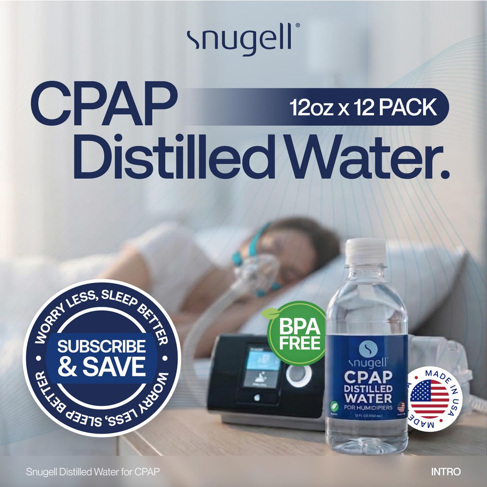Distilled Water for CPAP Machines (12-Pack, 12 oz)