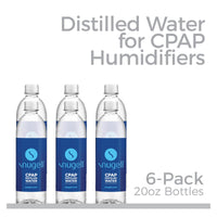 Distilled Water for CPAP Machines (6-Pack, 20 oz)