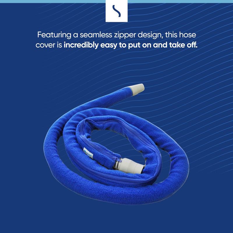 CPAP Hose Cover (6ft) - Compatible with ResMed, Fisher & Paykel and Other Tubes (Blue)