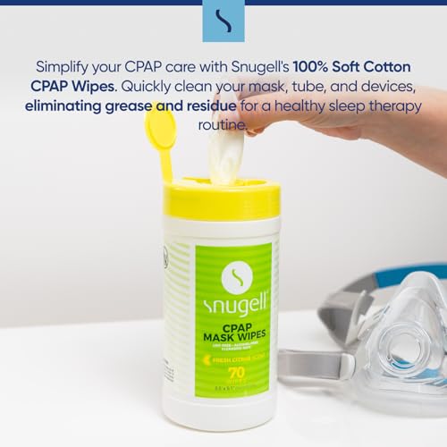 CPAP Mask Wipes - Citrus Scent (1 Canister, 70 Count)