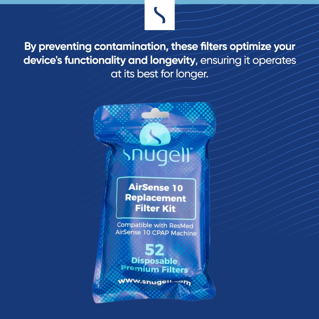 Disposable Replacement CPAP Filters for Resmed Airsense 10 & Aircurve 10-S9  - Available in 6-Pack and 52-Pack