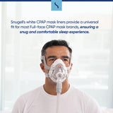 CPAP Mask Liners Full-Face (4-Pack, White)