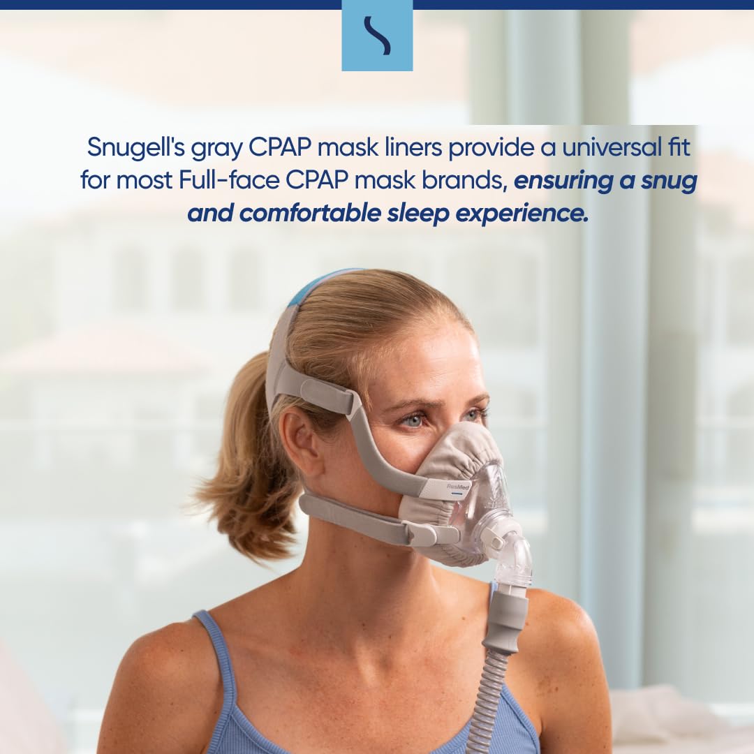 CPAP Mask Liners Full Face (4-Pack, Gray)