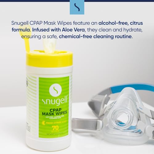 CPAP Mask Wipes - Citrus Scent (1 Canister, 70 Count)