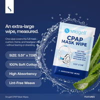 Individual CPAP Wipes  - Unscented (40 Count)
