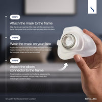 AirFit F40 Replacement Cushion for Full Face CPAP Mask – 2-Pack – Compatible Accessory for CPAP Users - in Medium and Large Size