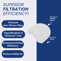 Snugell CPAP Filter - Compatible with ResMed AirMini - Perfect for travel and home use - Easy to install, enhances air filtration, and ensures cleaner air - Available in 6-Pack and 30-Pack