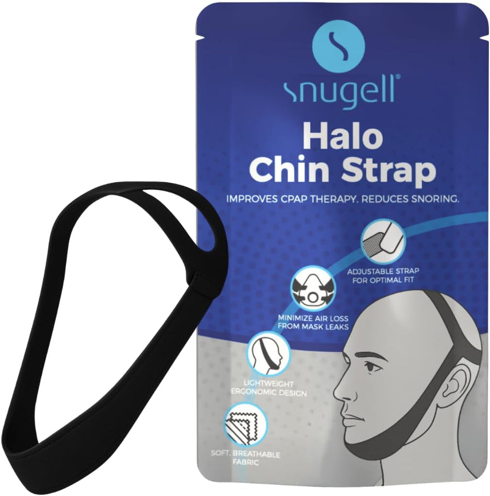 Chin Strap for CPAP Users (Halo Style) - Adjustable Strap