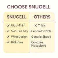Snugell Wing-Shaped Nipple Shields| Ultra-Thin Silicone Shields for Nursing | 2-Pack with Protective Case | Designed for Use with Flat or Inverted Nipples