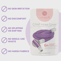 CPAP Hose Cover (6ft) - Compatible with ResMed, Fisher & Paykel and Other Tubes (Purple)