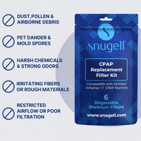 Snugell CPAP Filter Kit, 8-Pack (2 Reusable + 6 Disposable) - Compatible with Philips Dreamstation 2 Respironics Devices